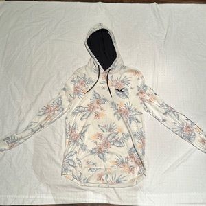 Hollister Tropical Print. Men’s hoodie with front pocket. Size medium.